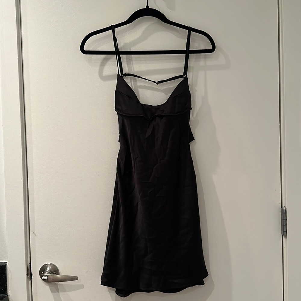 Black mini dress
